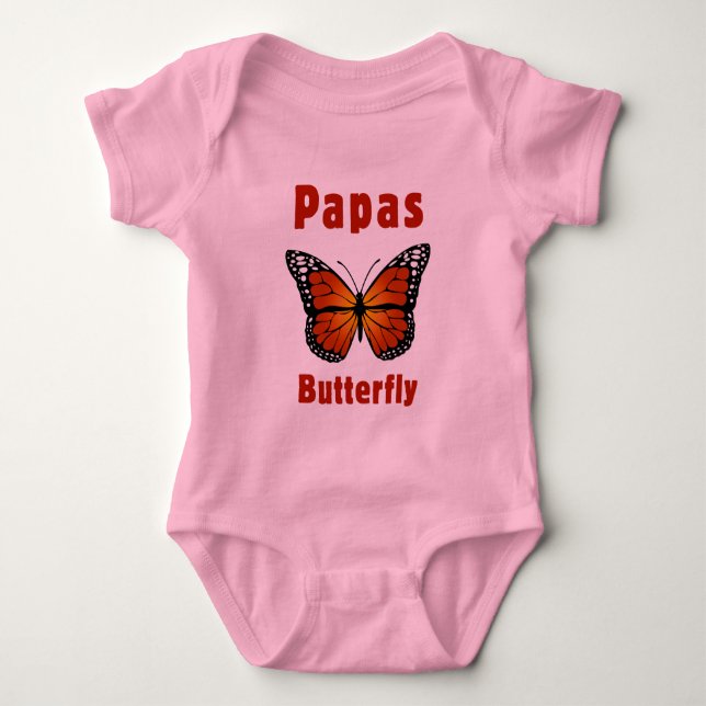 Body Para Bebê Borboleta do Papai (Frente)