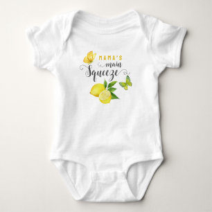 Body Para Bebê Borboleta-limão-verde-apertada principal da mamãe