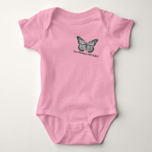 Body Para Bebê Borboleta monarca