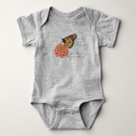 Body Para Bebê Borboleta Monarca Personalizável