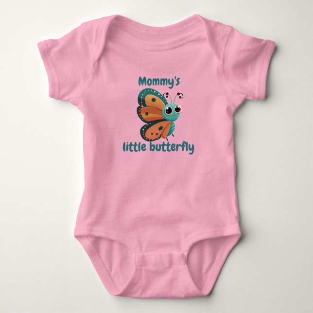 Body para bebê borboletinha da mamãe (Frente)
