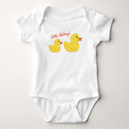 Body Para Bebê Borracha Ducky Pequeno Casaco Irmão Bebê