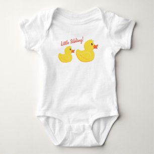 Body Para Bebê Borracha Ducky Pequeno Casaco Irmão Bebê
