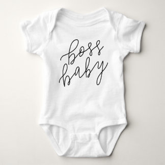 Body Para Bebê Boss Baby Hand Lettered