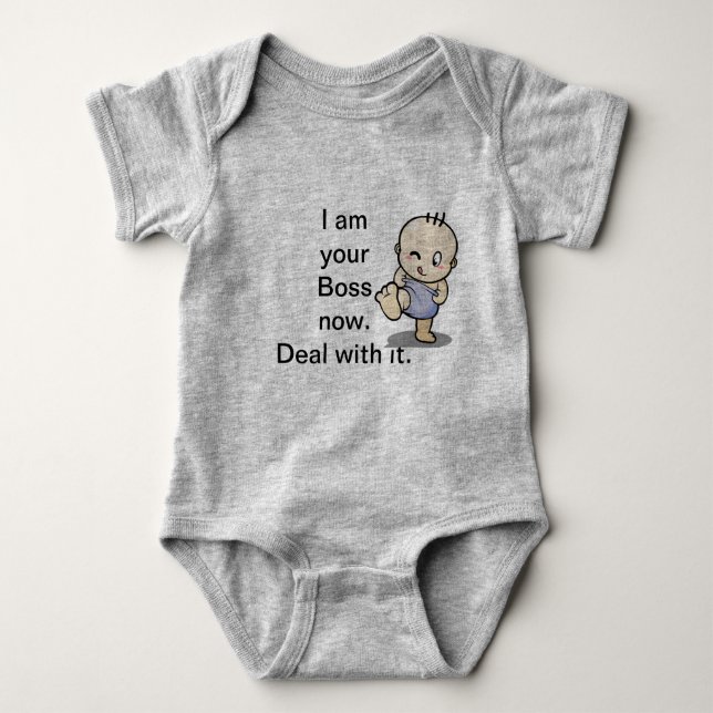 Body Para Bebê Boss Baby romper (Frente)