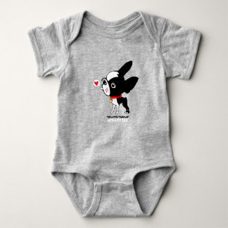 Body Para Bebê Boston terrier love jumper Mirabelle