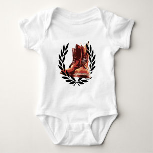 Body Para Bebê botas das peles