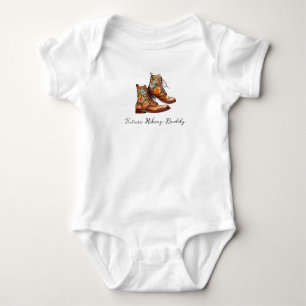 Body Para Bebê Botas de Futuro Companheiro de Caminhada