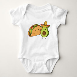 Body Para Bebê Bout Cute Engraçado Avocado & Taco