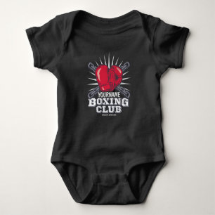 Body Para Bebê Boxer de campeão de combate personalizado para luv