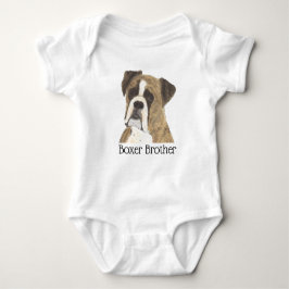 Body Para Bebê Boxer Listrado Personalizável Cachorro