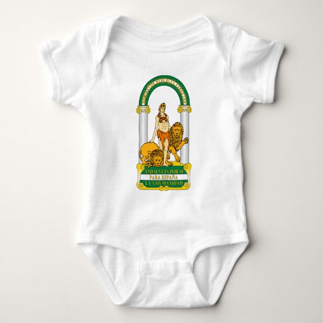 Body Para Bebê Brasão de Andalucia (espanha) (Frente)
