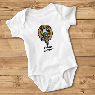 Body Para Bebê Brasão do Clã Duncan sobre Tartan