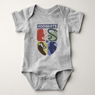 Body Para Bebê Brasão Estampado Vintage HOGWARTS™