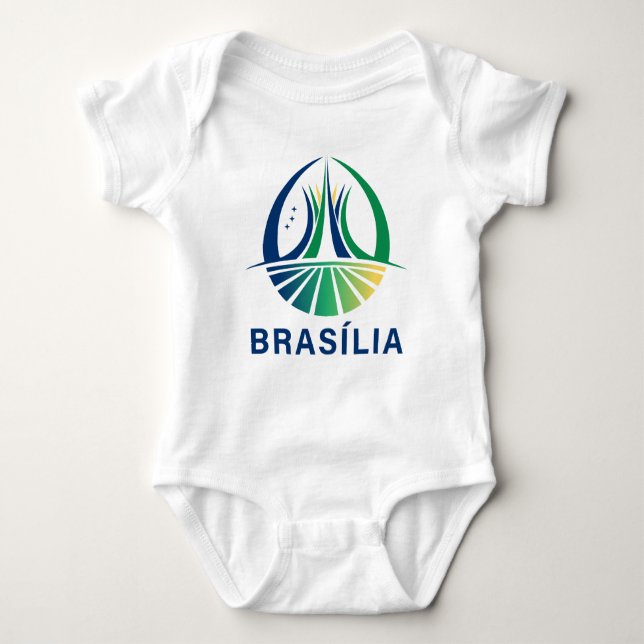 Body Para Bebê Brasília Capital do Brasil (Frente)