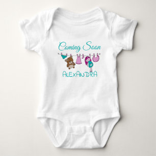 Body Para Bebê Brevemente Anúncio de Gravidez