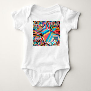 Body Para Bebê Bright Watercolor: Fundo da Fantasia Abstrato