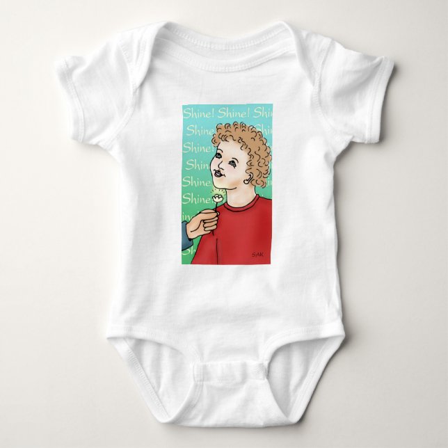 Body Para Bebê Brilhante! (Frente)