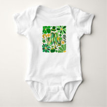 Brilho Floral Boho Dia de São Patrício Trevo