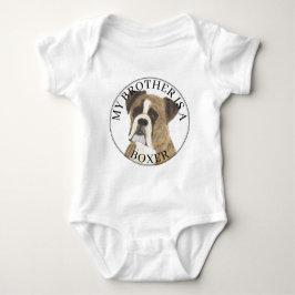 Body Para Bebê Brindle Boxer Big Brother