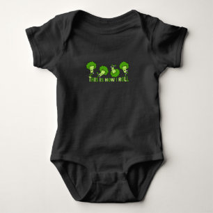 Body Para Bebê Broccoli Lover É Assim Que Eu Rolo Vegan Vegetaria