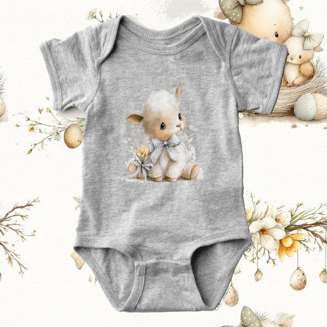 Body Para Bebê Brunch de Aquarela de Páscoa (Criador carregado)