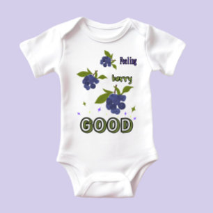 Body Para Bebê Brunches de mirtilos