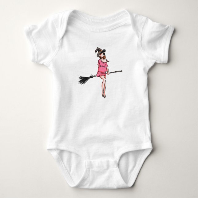 Body Para Bebê Bruxa (Frente)