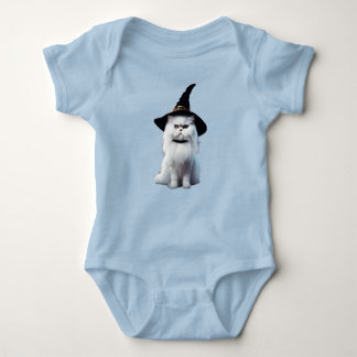 Body Para Bebê Bruxa Persa Branca Fofa