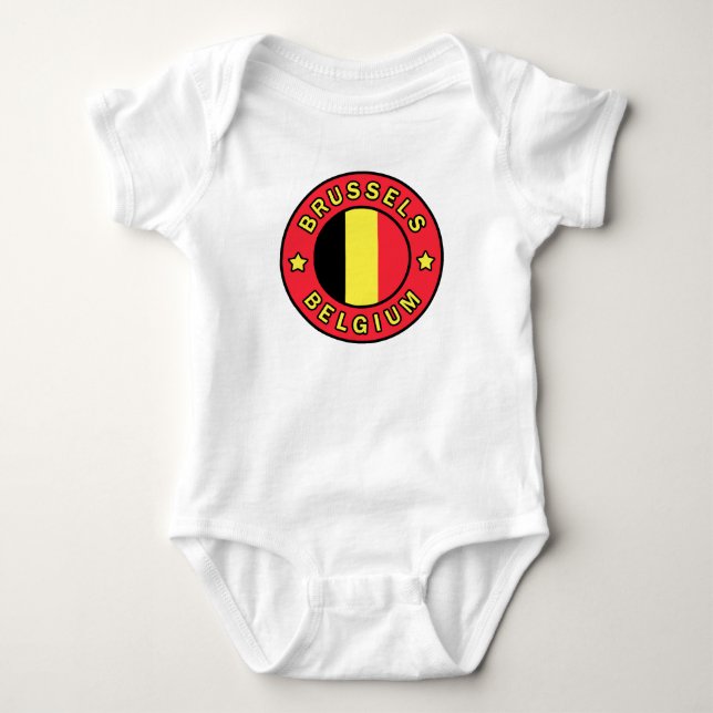 Body Para Bebê Bruxelas Bélgica (Frente)