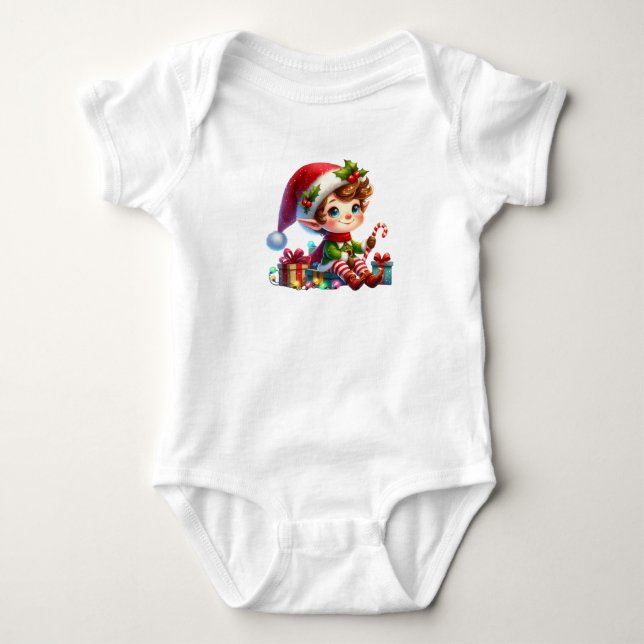 Body Para Bebê Bubble Christmas Elf (Frente)