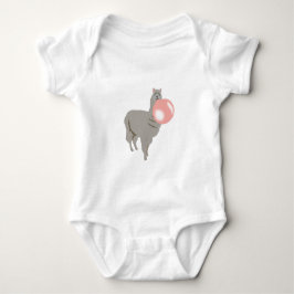 Body Para Bebê Bubble Gum Llama Explosão