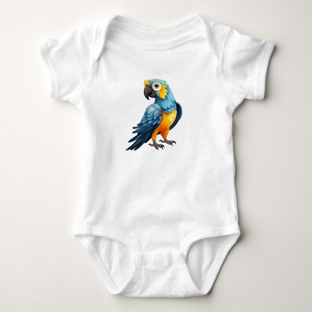 Body Para Bebê Bubble Parrot (Frente)