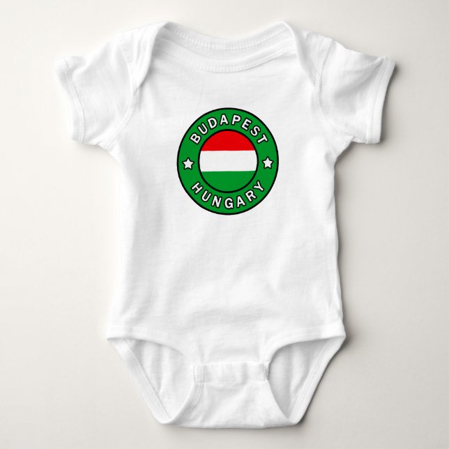 Body Para Bebê Budapest Hungria (Frente)
