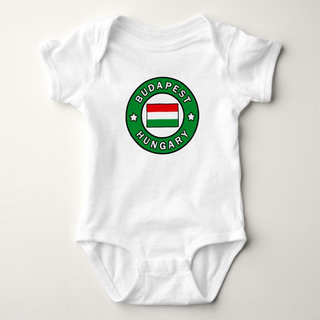 Body Para Bebê Budapest Hungria (Frente)