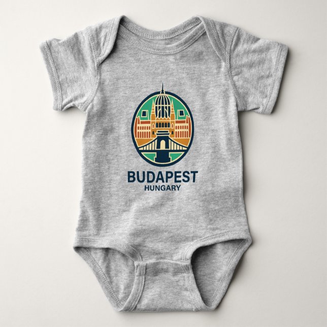 Body Para Bebê Budapeste Hungria Europa (Frente)