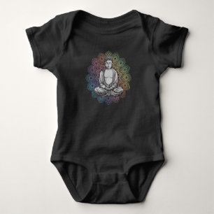 Body Para Bebê Buddha Mandala Yoga Budismo Espiritual