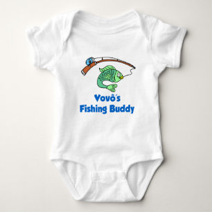 Body Para Bebê Buddy de Pesca do Vovo