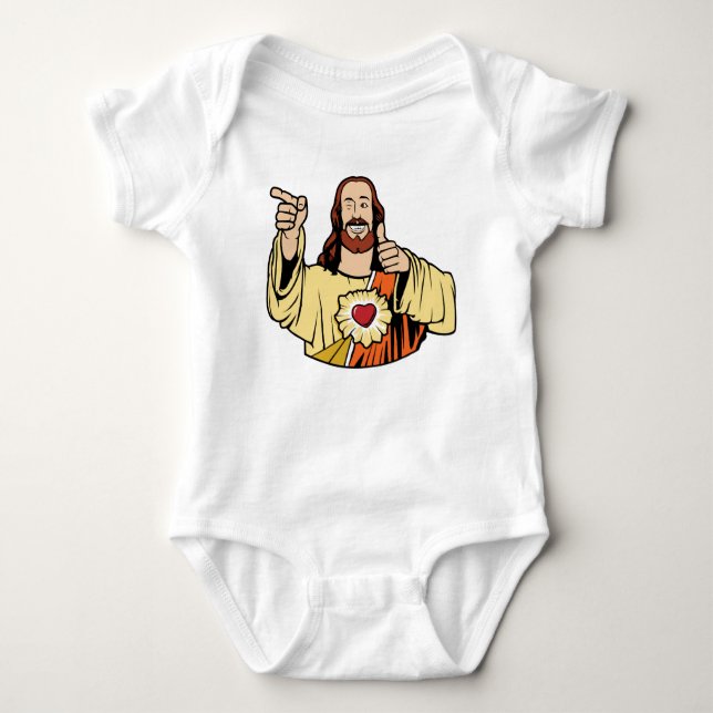 Body Para Bebê Buddy Jesus Baby One-Piece (Frente)