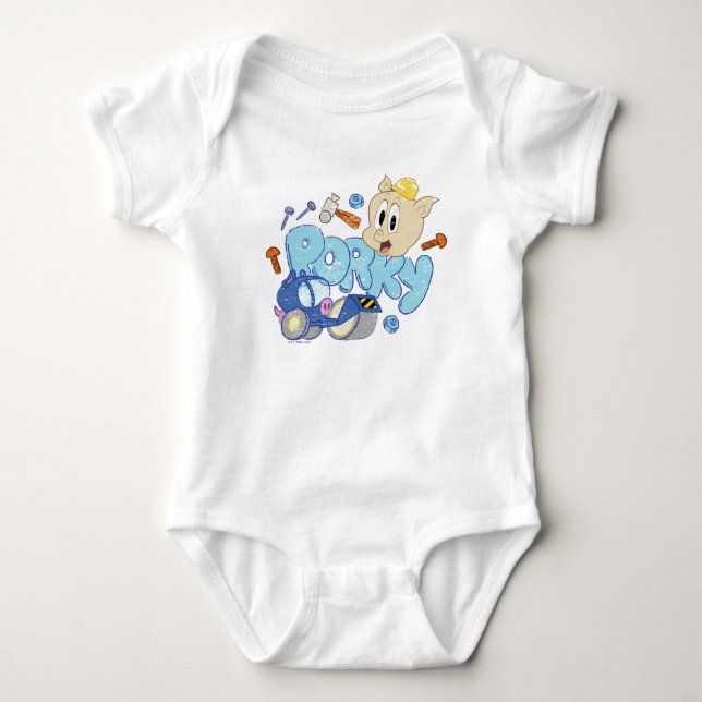 Body Para Bebê BUGS BUNNY BUILDERS™| Desenho do Porky (Frente)