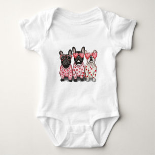 Body Para Bebê Buldogue Francês dia de os namorados