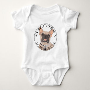 Body Para Bebê Buldogue Francês Mascarado Personalizado