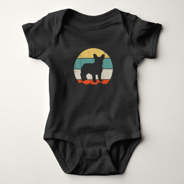 Body Para Bebê buldogue francês | presente meninas crianças buldo (Frente)