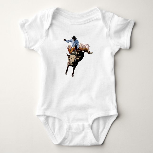 Body Para Bebê Bull Rider (Frente)