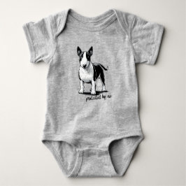 Body Para Bebê Bull Terrier - Protegido por mim