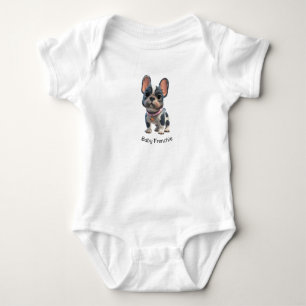 Body Para Bebê Bulldog Francês Fofo