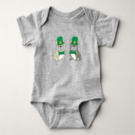 Body Para Bebê Bulldogs Franceses de St. Patricks