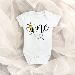 Body Para Bebê Bumble Bee Considerada UM primeiro aniversario Beb