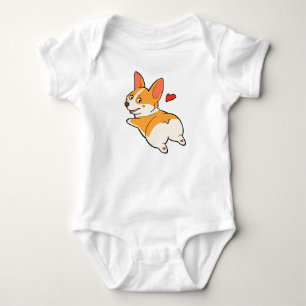 Body Para Bebê Bumbuns do Corgi