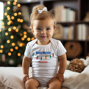 Body Para Bebê Buon Natale (Itália)